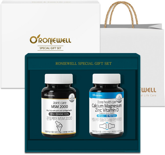로니웰 관절케어 건강기능식품 선물세트 + 쇼핑백, 1세트