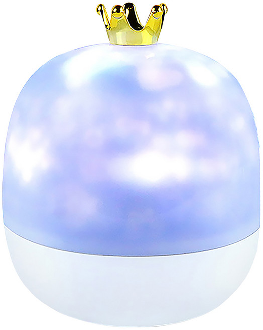 aibo 皇冠星空旋轉音樂盒投影燈, 白色