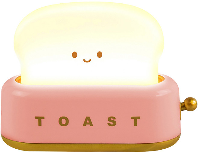 aibo TOAST烤麵包機造型LED夜燈, 紅色