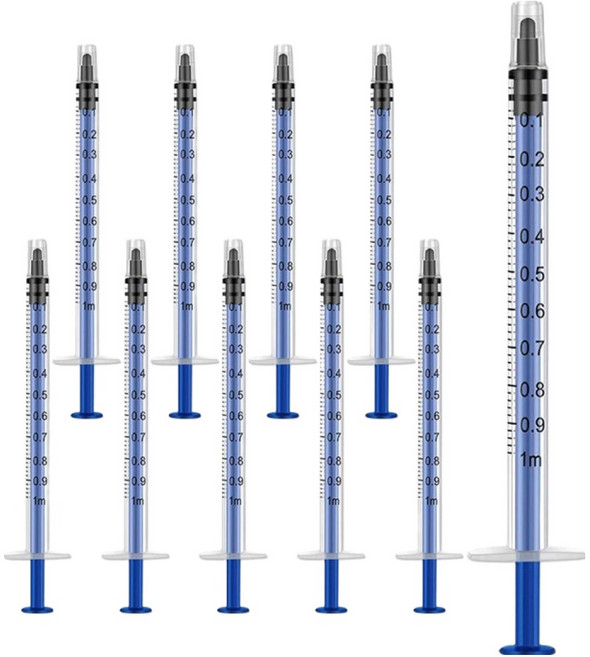 딩동펫 앵무새 소동물 다용도 주사기 1ml, 10개