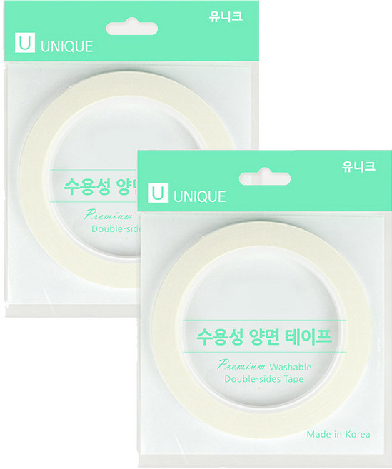 유니크 수용성 양면 테이프 5mm, 2개