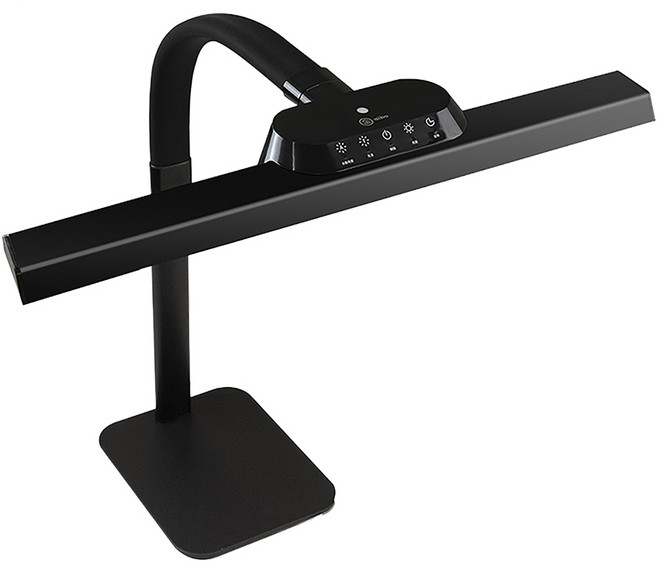 aibo 全光譜LED超廣角護眼檯燈 底座款 50cm, 黑色