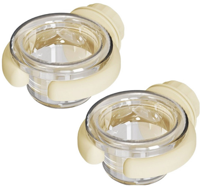 딩동펫 앵무새 파스텔 새장 걸이형 모이통 라운드, 크림옐로우, 2개