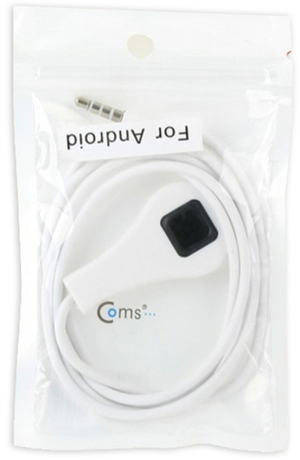 Coms Android智慧型手機遙控器 音量UP 相機快門 1m SP361, 1個, 單一顏色