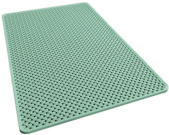 小麥購物 浴室防滑地墊 L578, 1個, 綠色