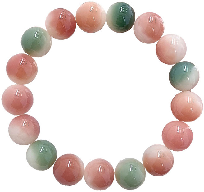 오브엘 예쁜 염주 11~12mm, 라임 미인, 1개