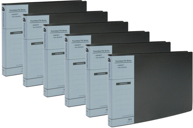 현풍 PP 세금철화일 UV인쇄 A5, 흑색, 6개