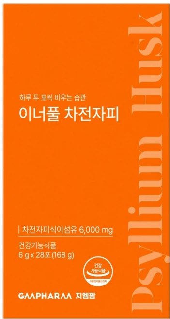 지엠팜 이너풀 차전자피, 168g, 1개 - 쿠팡