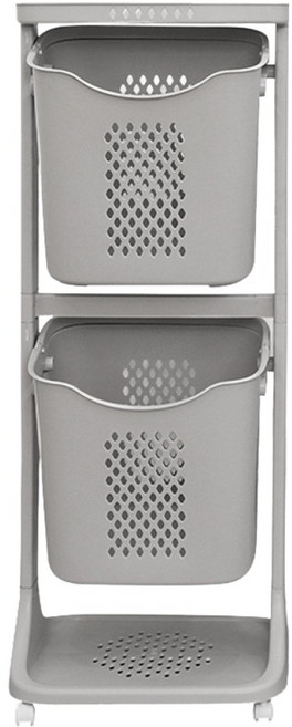 올유리빙 베이직 스윙 빨래바구니, 그레이