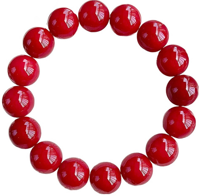 오브엘 예쁜 염주 11~12mm, 체리 레드, 1개