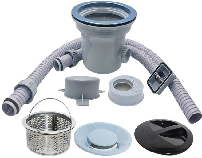 아비앙 악취 완벽차단 대배수구 세트, 혼합색상, 랜덤발송(배수구), 1세트