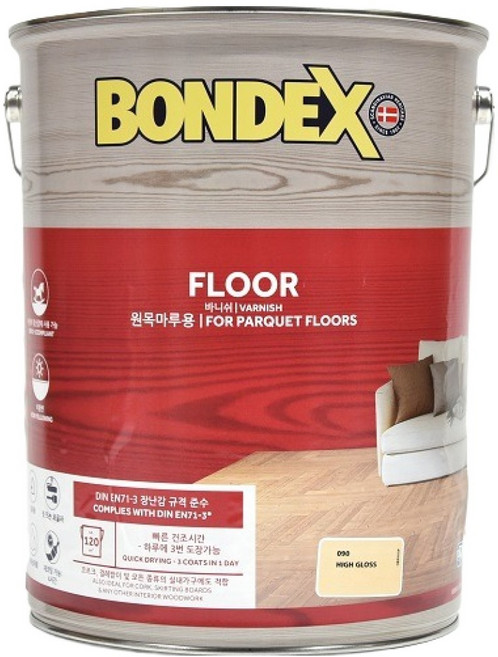 본덱스 수성 바니쉬 유광, 투명, 1개, 10L