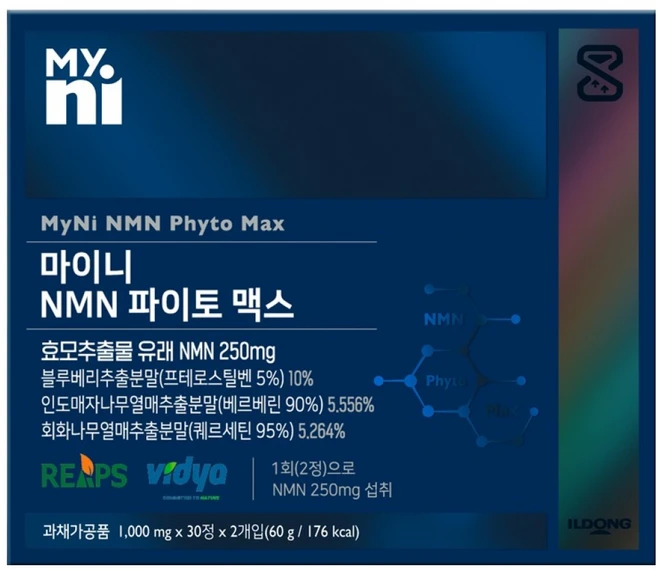 마이니 NMN 파이토 맥스 60g, 1개, 60정 - 쿠팡