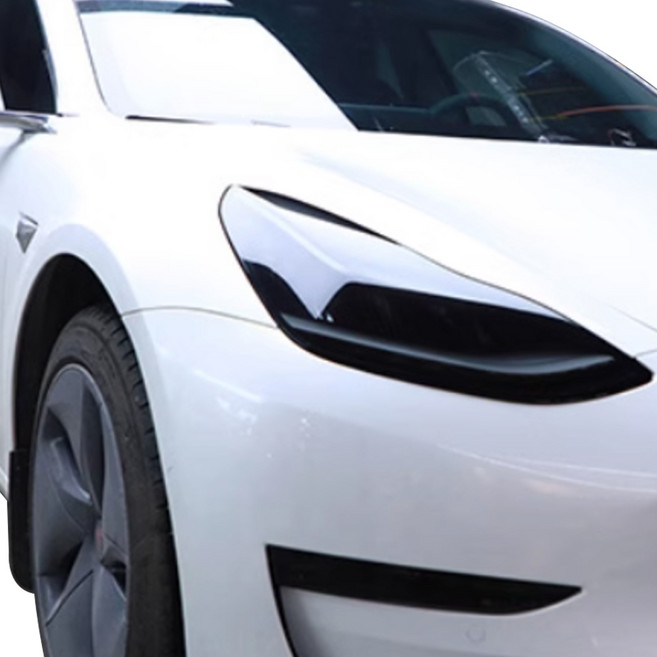 오토크루 카멜레온 헤드라이트 미등 UV TPU 스모그 보호필름 1m, 스모키블랙, 1개