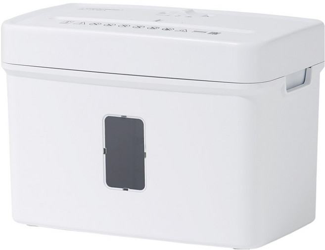 카피어랜드 탁상용 소형 문서 세단기 8.5L 6매, 화이트, SC-206A