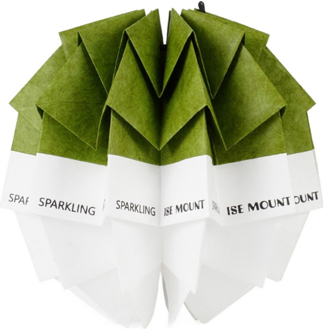 ISE MOUNT 小島嶼山 戶外松果紙燈罩 無燈, 顏色隨機, 1個