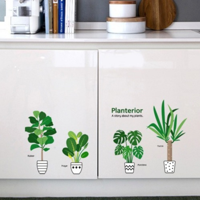 환타스틱스 플랜테리어 데코스티커 GDT-8105 2p, 플렌테리아