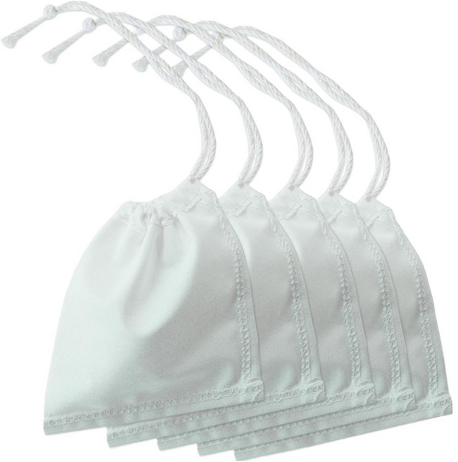 순면주머니 중형, 5개