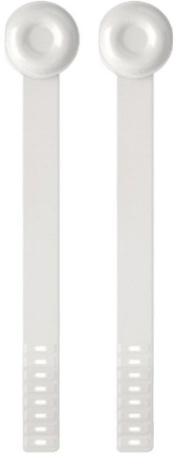 더자카 심플 변기커버 손잡이 2p, 화이트