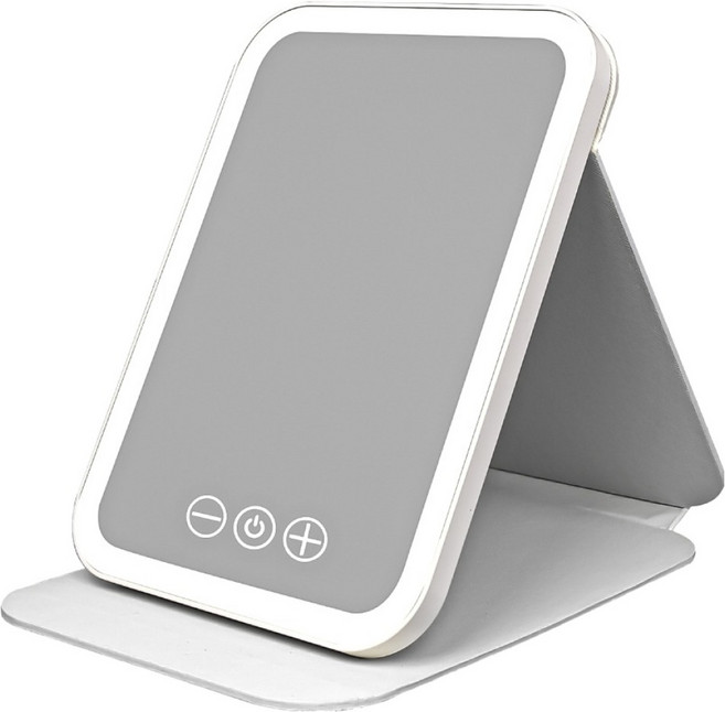 小麥購物 LED折疊化妝鏡 C573 大 361g, 白色