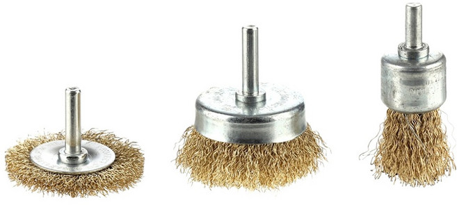 스탠맨 전동드릴용 철브러쉬 3종 세트, 1세트