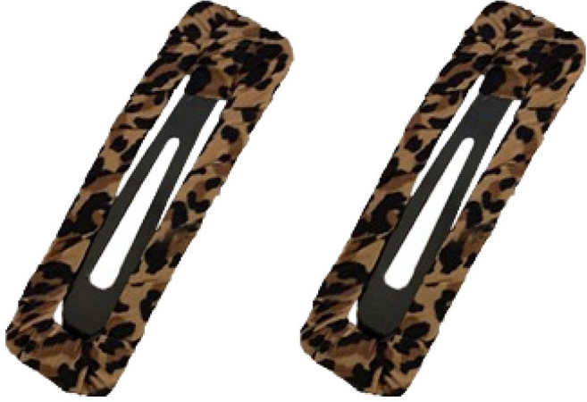 패션플로우 Y2K 레오파드 무드 헤어 머리핀 2p
