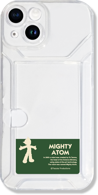 아스트로보이아톰 실루엣 사이트카드 젤리 휴대폰 케이스