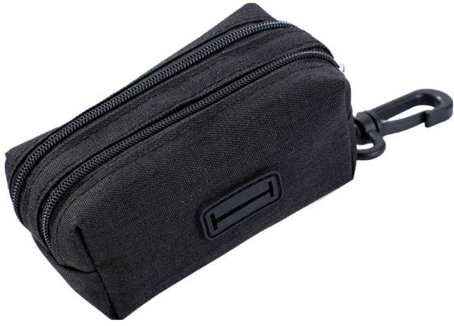 굿썸 깔끔한 반려동물 더블 지퍼백 배변봉투, 블랙, 1개