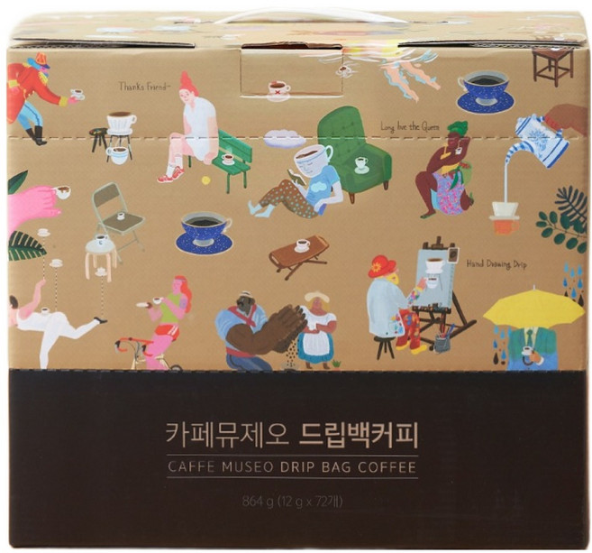 카페뮤제오 케냐 콰헤이 드립백 커피, 1개, 72개입, 12g