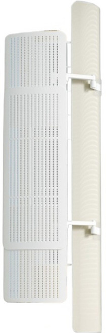 비엠디자인 시원한 스탠드 에어컨 바람막이 화이트 T타입 원형, 1개