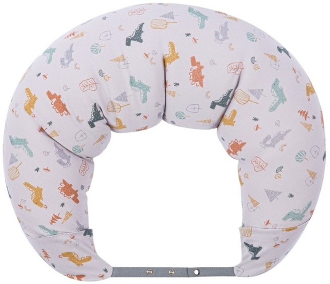 GENNIE'S 奇妮 智能恆溫抗菌月亮枕 恐龍樂園, 沉穩灰