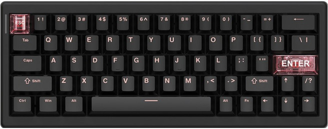 COX PBT 8K 快速觸發 靜音 磁軸 有線 無數字鍵盤, 黑色, CMK63R, 磁軸(磁鐵軸)