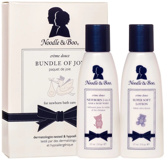 누들앤부 유아용 번들오브조이 여행용 뉴본 2in1 바디워시 59ml + 로션 59ml, 1세트 - 쿠팡