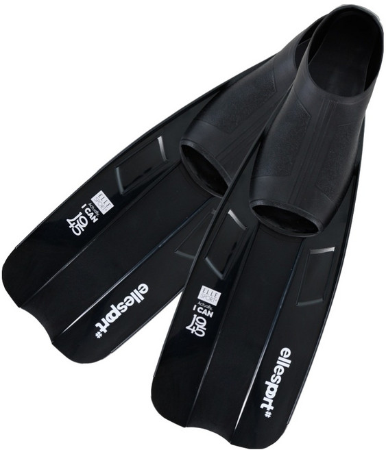 엘르 스포츠 오리발+매쉬백 세트, 블랙