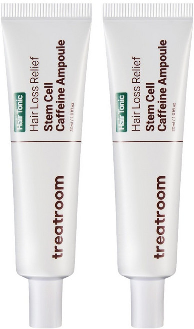 트리트룸 헤어토닉 탈모완화 줄기세포 카페인 앰플, 2개, 30ml