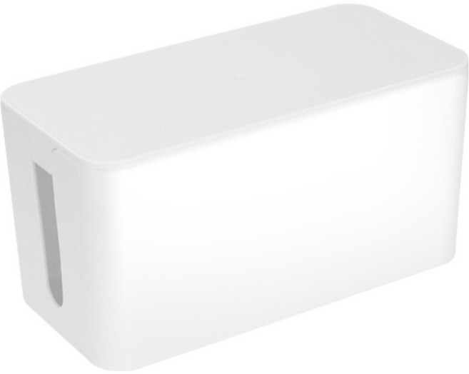 컴스 멀티탭 콘센트 보관 전선 정리함 IH857, 1개, White