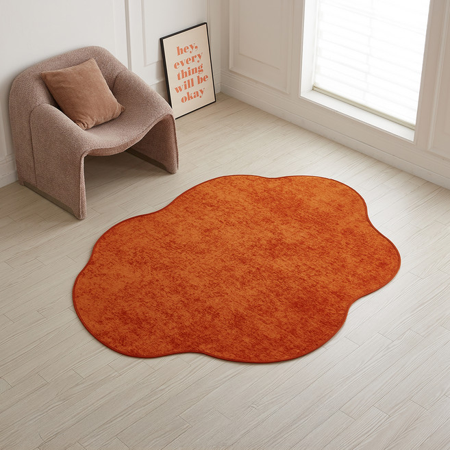 가온길카페트 샤인 클라우디 생활방수 워셔블 비정형 러그