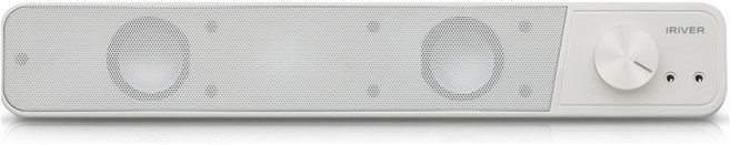 아이리버 슬림 2채널 멀티미디어 USB 사운드바 스피커, IBS-200, 화이트