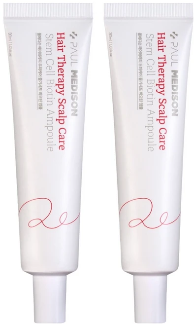폴메디슨 헤어테라피 두피케어 줄기세포 비오틴 앰플, 2개, 30ml - 쿠팡
