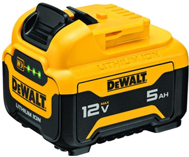 DEWALT 得偉 台灣公司貨 12Vmax 10.8V XR超鋰電池 5.0Ah DCB126, 1入, 1個