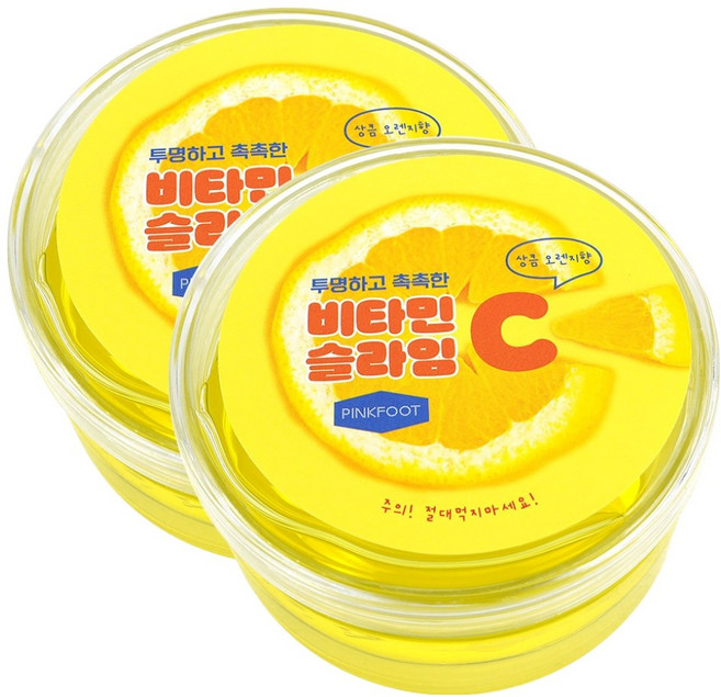 핑크풋 비타민 슬라임, 194g, 2개