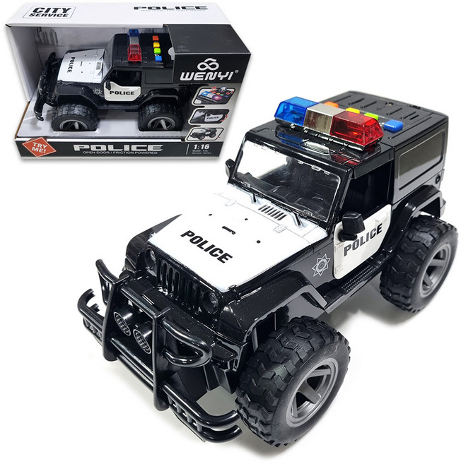 WENYI 씨티 폴리스카 완구, 혼합색상, 1개