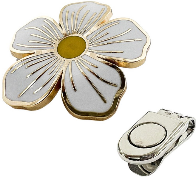 지봇골프 플라워 볼마커, 골드, 1개