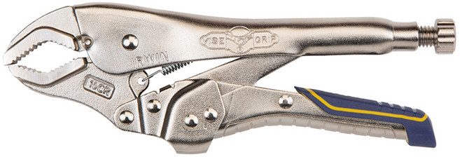 IRWIN 握手牌 快速釋放專利虎口減壓 曲嘴大力鉗 IW-7CR-IRHT82574 175mm, 1支