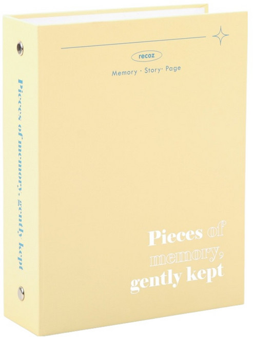 리코즈 루나 포켓 네컷앨범 4x6, 레몬 옐로우, 40매