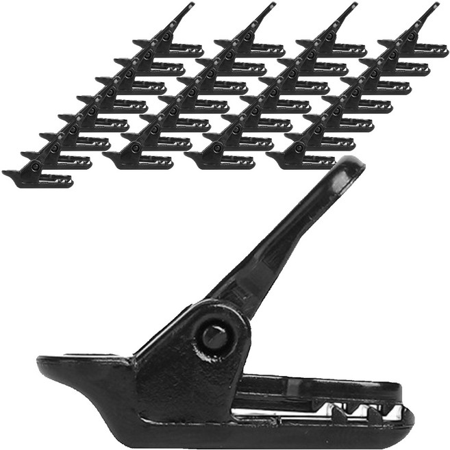 올쉴드 캠핑용품 텐트 스토퍼 고정 타프클립 50p, 01 검은색