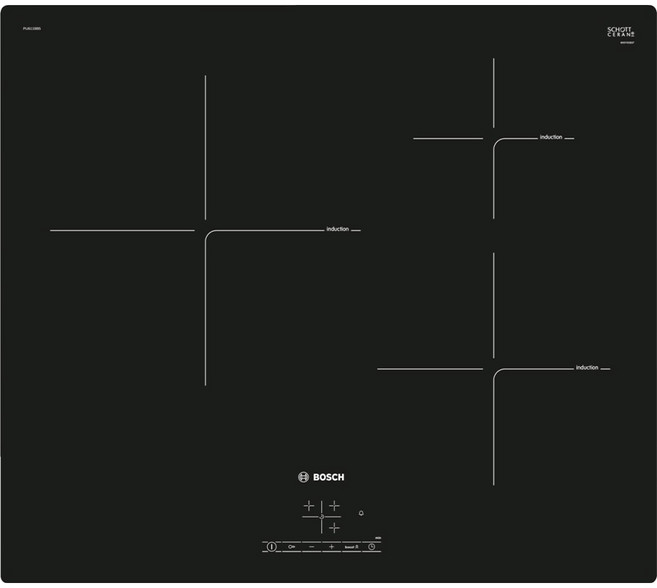 보쉬 하츠 인덕션 전기레인지 3구 방문설치, 빌트인, PIJ611BB5K