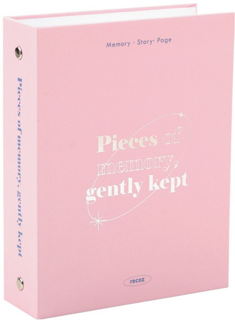 리코즈 루나 포켓 네컷앨범 4x6, 파우더 핑크, 40매