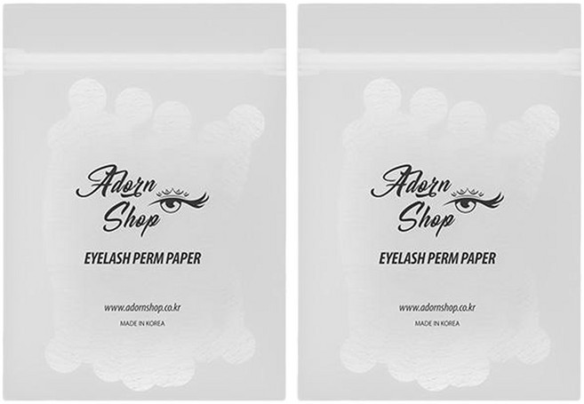 아던샵 속눈썹펌 펌지 세트, 화이트, 2세트