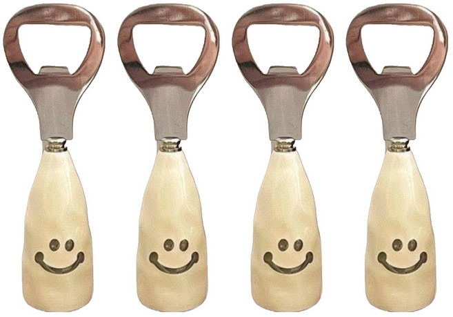 머니풀 미소 스탠드 병따개, 4개